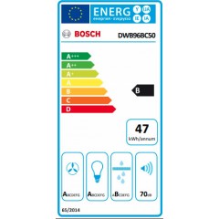 Bosch DWB96BC50 Απορροφητήρας Καμινάδα 90cm Inox Bosch DWB96BC50 Απορροφητήρας Καμινάδα 90cm Inox